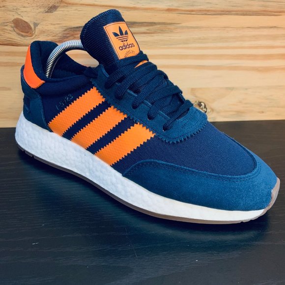 New Adidas Originals Boost I-5923 Navy Orange Gum - Picture 5 of 9